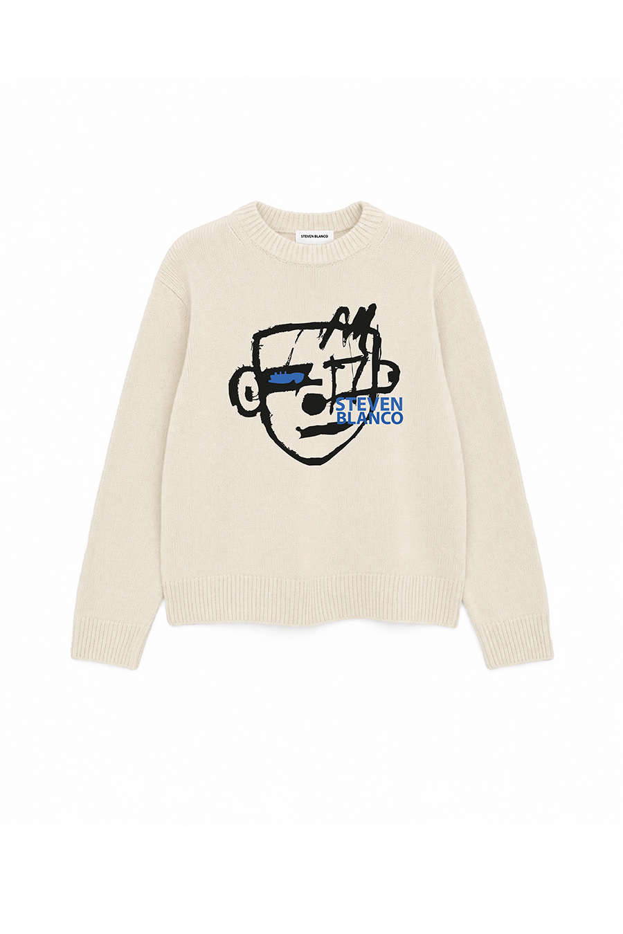 Vector of Color Knit Sweater Beige